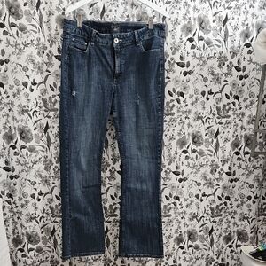 Lee RidersDark Blue Straight Leg Jeans In Size 16